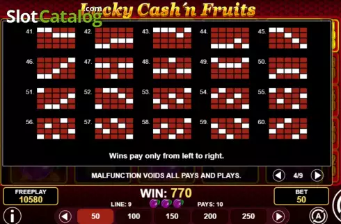 Скрин8. Lucky Cash'n Fruits слот