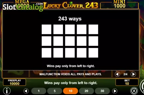 Скрин8. Lucky Clover 243 слот