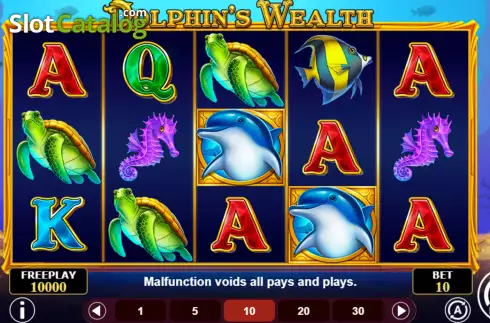 Скрин3. Dolphin's Wealth слот