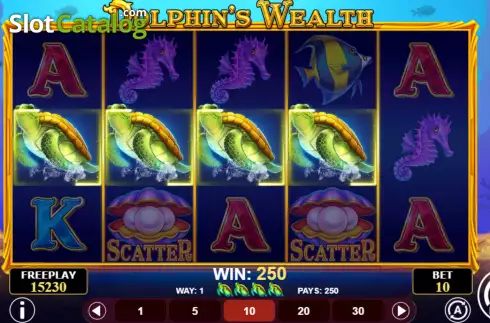 Скрин5. Dolphin's Wealth слот