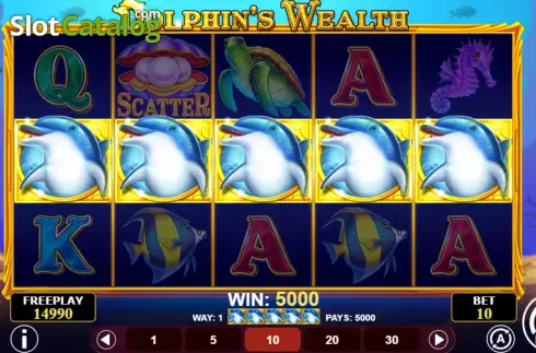 Скрин6. Dolphin's Wealth слот