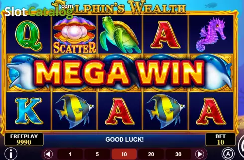 Скрин7. Dolphin's Wealth слот