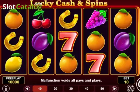 Скрин3. Lucky Cash And Spins слот