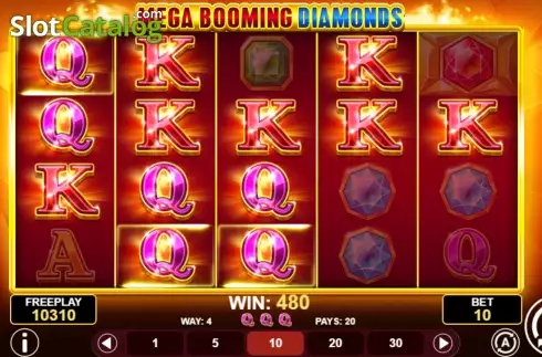 Скрин7. Mega Booming Diamonds слот