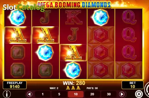 Скрин8. Mega Booming Diamonds слот