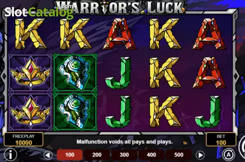 Скрин3. Warrior's Luck слот