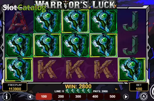 Скрин5. Warrior's Luck слот