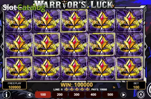 Скрин7. Warrior's Luck слот