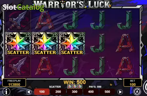 Скрин8. Warrior's Luck слот