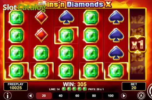 Скрин4. Coins'n Diamonds X слот