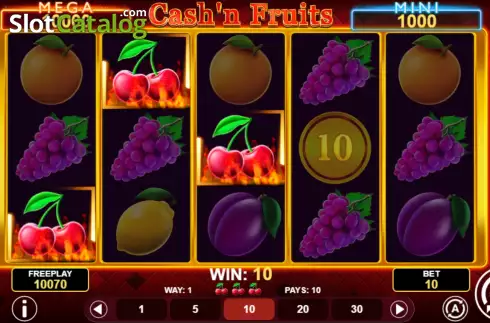 Скрин3. Cash'n Fruits Hold and Win слот
