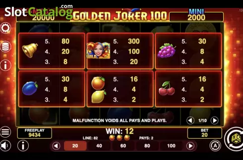 Скрин8. Golden Joker 100 слот