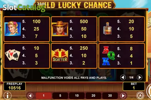 Скрин9. Wild Lucky Chance слот