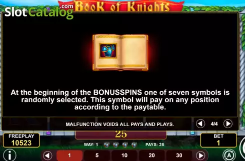 Скрин9. Book of Knights слот
