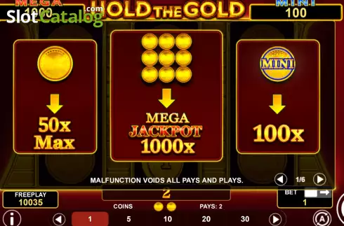 Скрин9. Hold The Gold слот