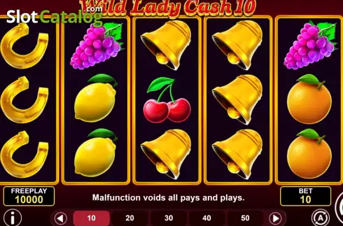 Скрин2. Wild Lady Cash 10 слот