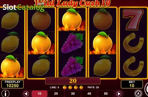 Скрин3. Wild Lady Cash 10 слот