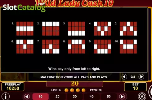 Скрин7. Wild Lady Cash 10 слот