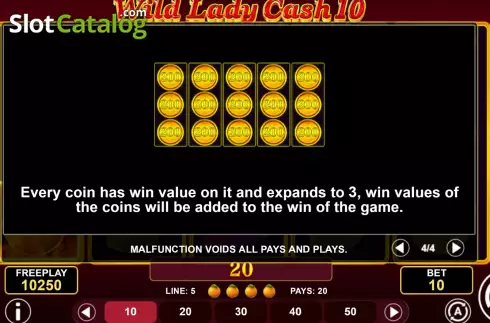 Скрин9. Wild Lady Cash 10 слот
