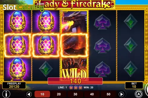 Скрин3. Lady & Firedrake слот
