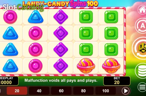 Скрин2. Landy-Candy Spins 100 слот