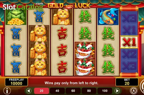 Скрин2. Gold And Luck слот