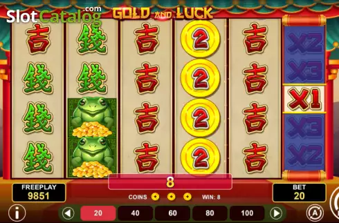 Скрин4. Gold And Luck слот