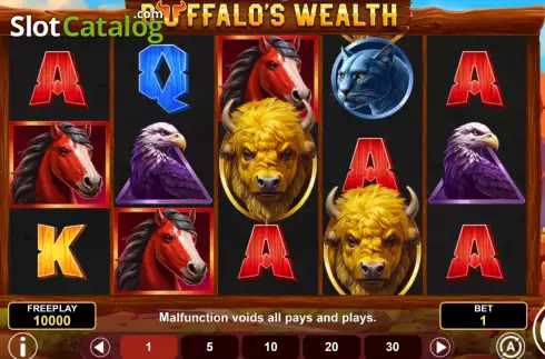 Скрин2. Buffalo's Wealth слот