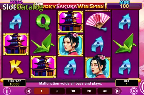 Скрин2. Lucky Sakura Win Spins слот