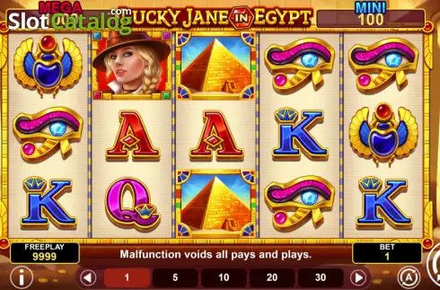 Скрин2. Lucky Jane in Egypt Hold & Win слот