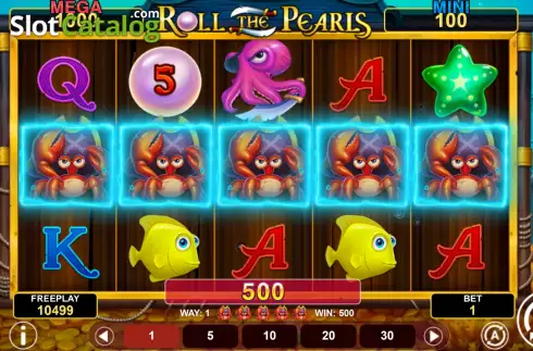 Скрин2. Roll The Pearls Hold & Win слот