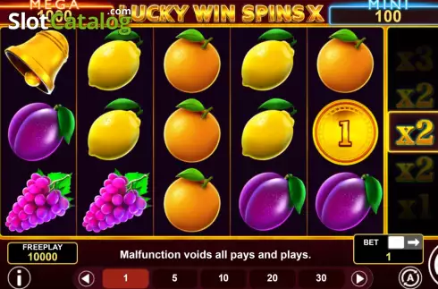 Скрин2. Lucky Win Spins X слот