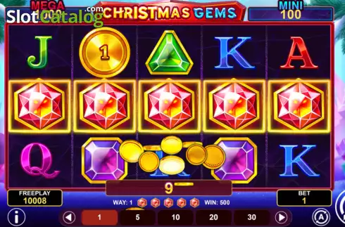Скрин3. Christmas Gems Hold & Win слот