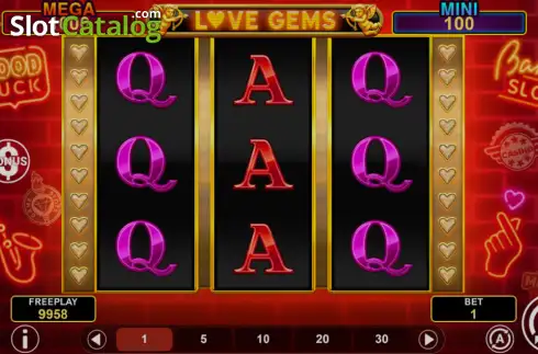 Скрин2. Love Gems Hold and Win слот