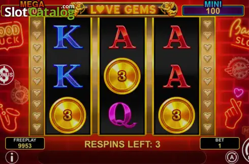 Скрин3. Love Gems Hold and Win слот