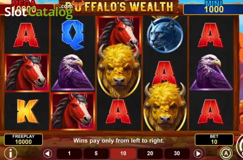 Скрин2. Buffalo's Wealth Hold & Win слот