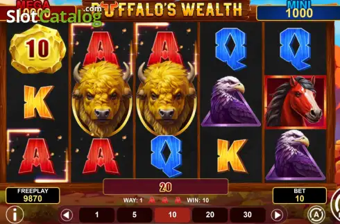 Скрин3. Buffalo's Wealth Hold & Win слот