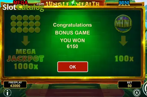 Скрин3. Jungle Wealth Hold And Win слот