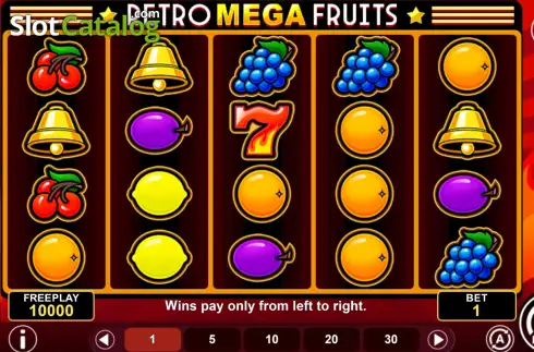 Скрин2. Retro Mega Fruits (1spin4win) слот