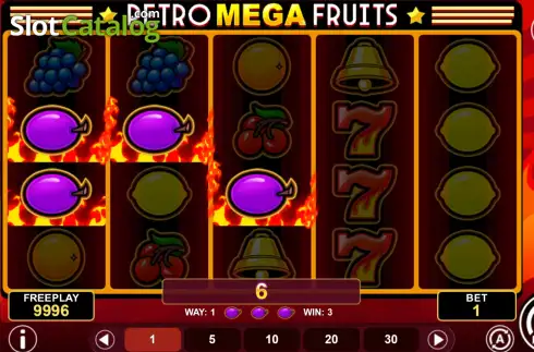 Скрин3. Retro Mega Fruits (1spin4win) слот