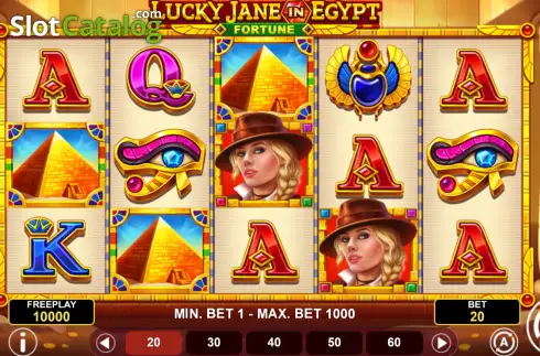 Скрин2. Lucky Jane in Egypt Fortune слот