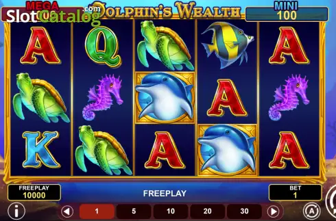 Скрин2. Dolphin's Wealth Hold & Win слот
