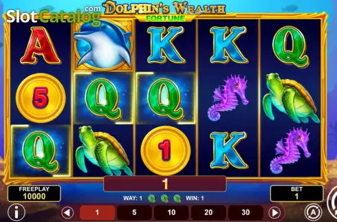 Скрин3. Dolphin's Wealth Fortune слот