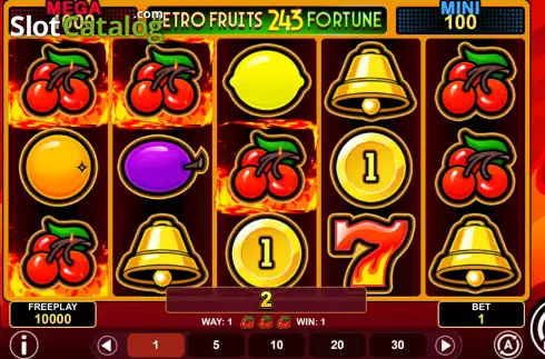 Скрин3. Retro Fruits 243 Fortune слот