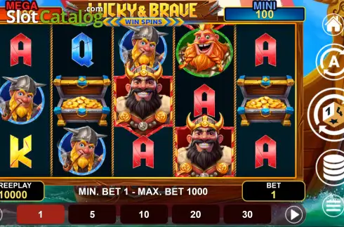 Скрин2. Lucky And Brave Win Spins слот