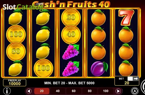 Скрин2. Cash'n Fruits 40 слот