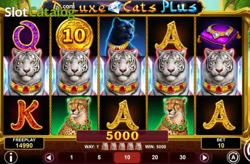 Скрин3. Deluxe Cats Plus слот