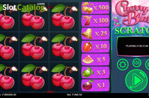 Скрин2. Cherry Blast Scratch слот