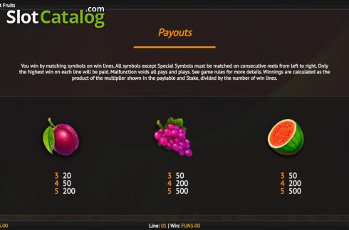 Скрин9. Smoking Hot Fruits слот