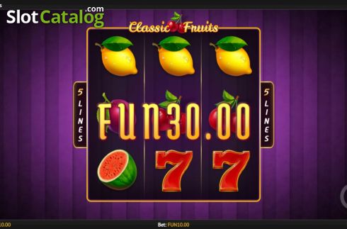 Скрин4. Classic Fruits слот